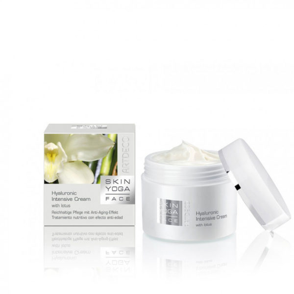 Hyaluronic Intensive Cream with lotus : Crème intensément riche avec effet anti-âge pour la peau sèche